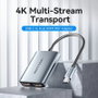 Vention Cable Conversor USB Tipo-C Macho a 2x HDMI Macho Gris
